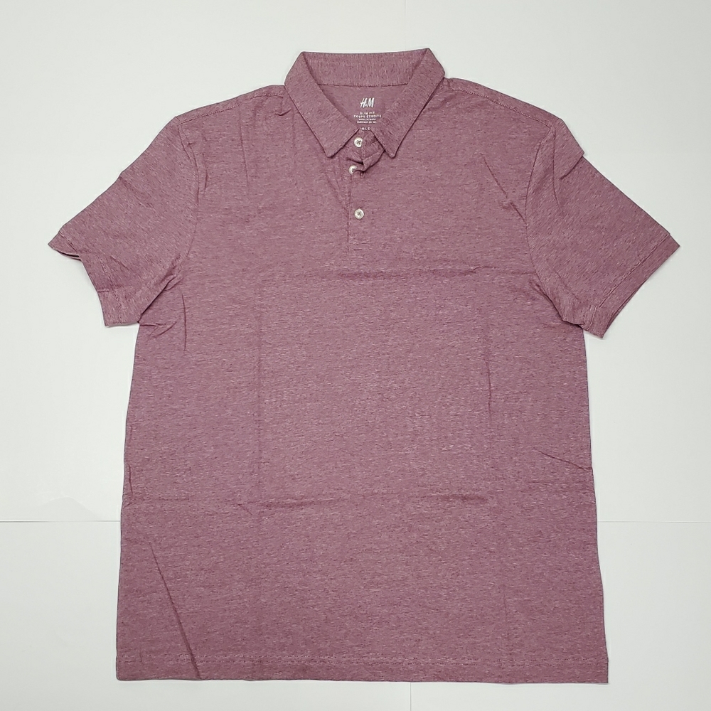 Burgundy Slim Fit Polo | Large New With Tags